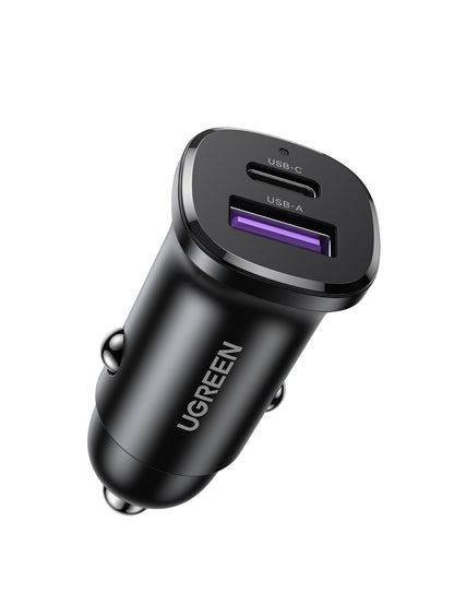 UGREEN EC305 USB-C PD+USB-A QC 30W Fast Car Charger