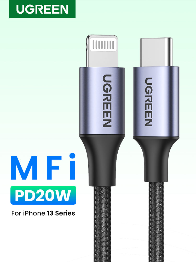 UGREEN USB-C to Lightning M/M Cable Aluminum Shell Braided 1m