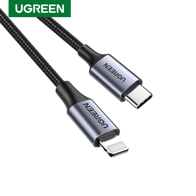 UGREEN USB-C to Lightning M/M Cable Aluminum Shell Braided 1m