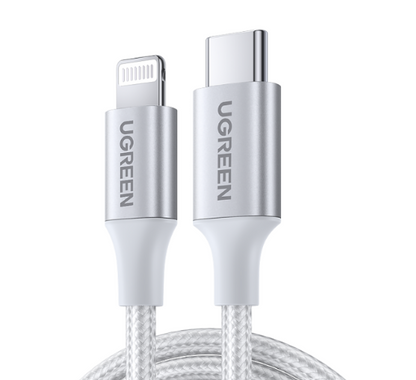 UGREEN USB-C to Lightning M/M Cable Aluminum Shell Braided 1m