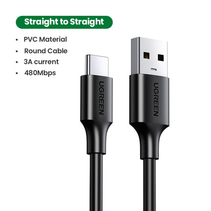 UGREEN USB-A 2.0 to USB-C Cable Nickel Plating 1m