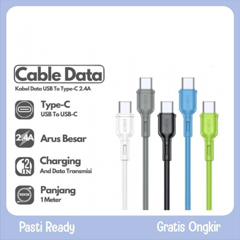 ROBOT RBC100 II Colorful Fast Charging Data Cable